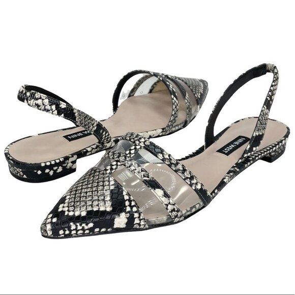 Nine West Available Faux Leather & Vinyl Womens Flats Size 7M - Picture 10 of 11